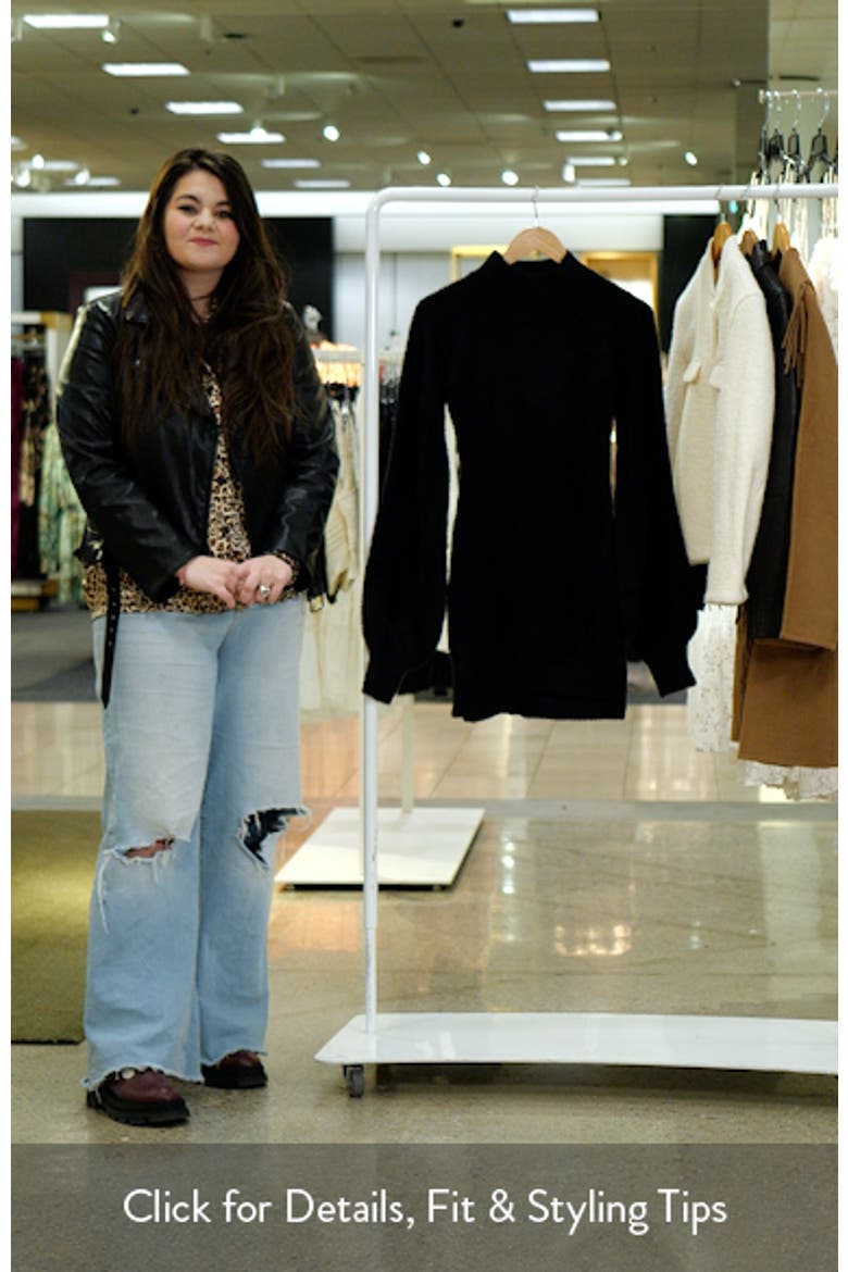 Daril Long Sleeve Sweater Minidress video