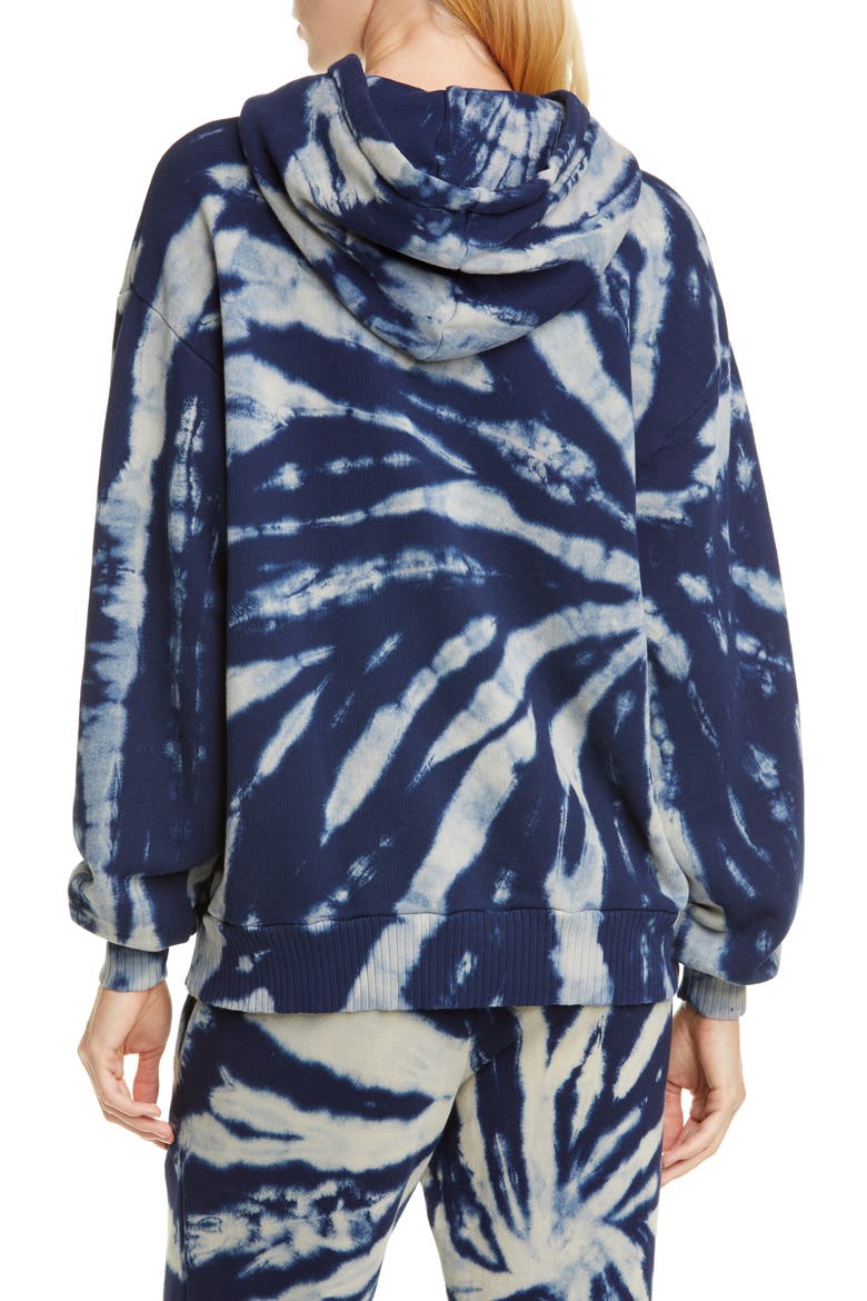Brooklyn Oversize Tie Dye Hoodie, Alternate, color, ULTAMARINE RAIN