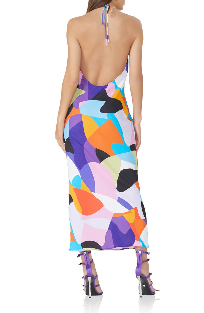 AFRM Rowland Print Halter Maxi Dress, Alternate, color,