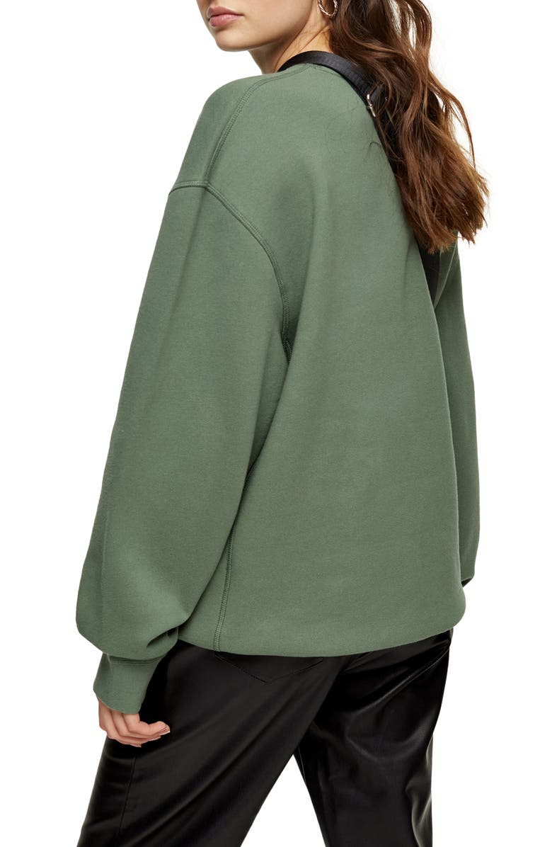 Topshop Relaxed Panel Sweatshirt, Alternate, color,