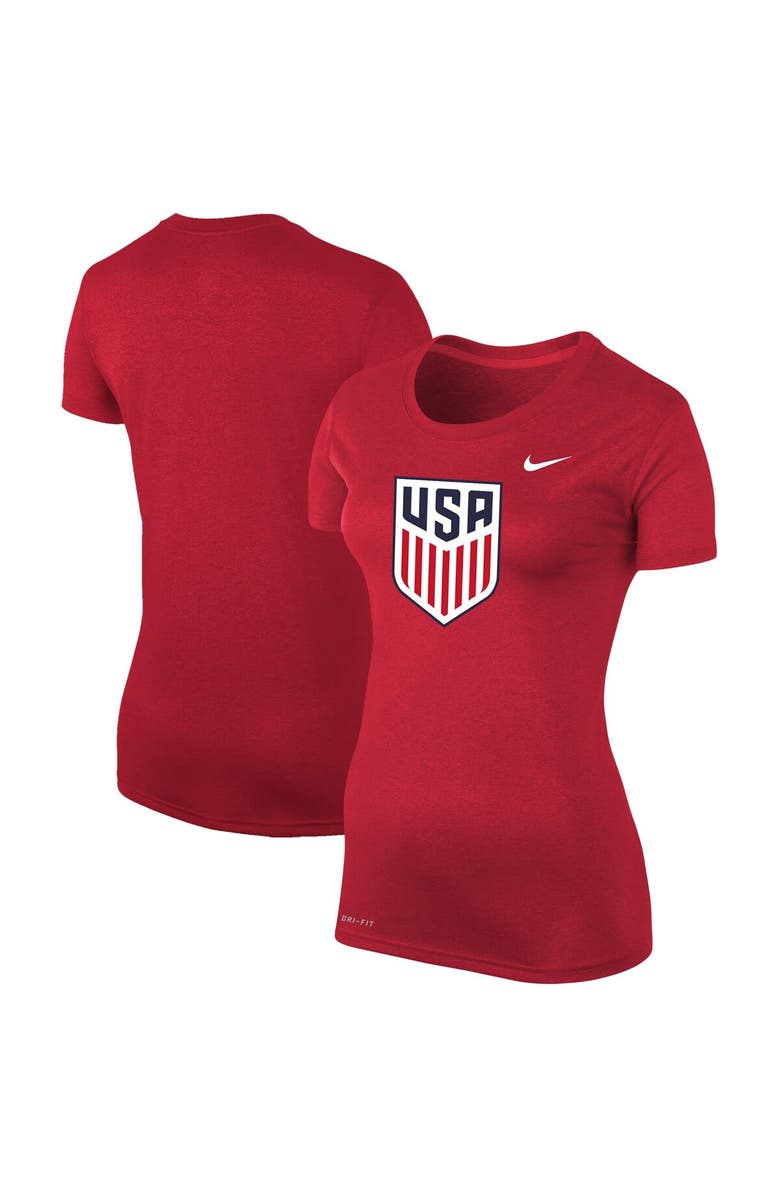 Nike Women's Nike Red USMNT Legend Performance T-Shirt, Main, color, 