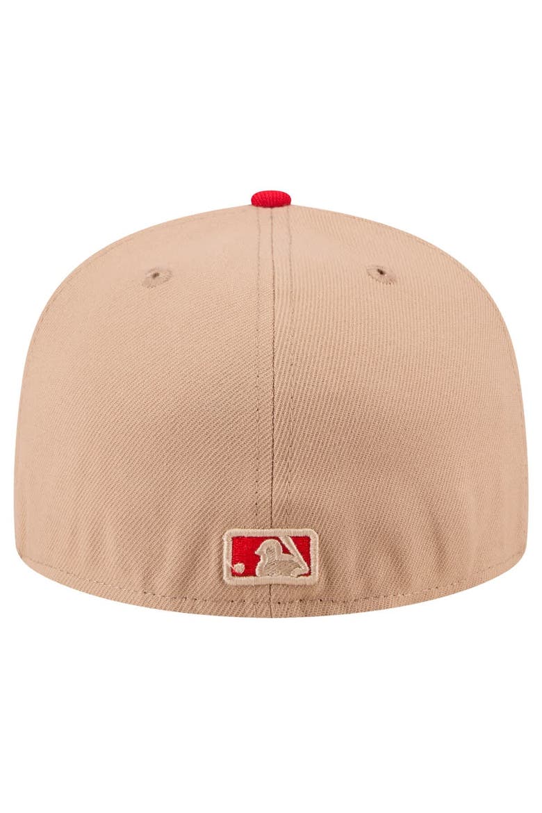 Men's New Era Khaki Washington Nationals 59FIFTY Fitted Hat, Alternate, color, Khaki