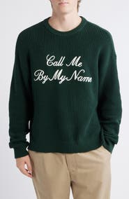 PacSun By My Name Crewneck Cotton Sweater