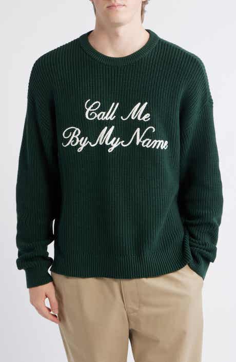 By My Name Crewneck Cotton Sweater
