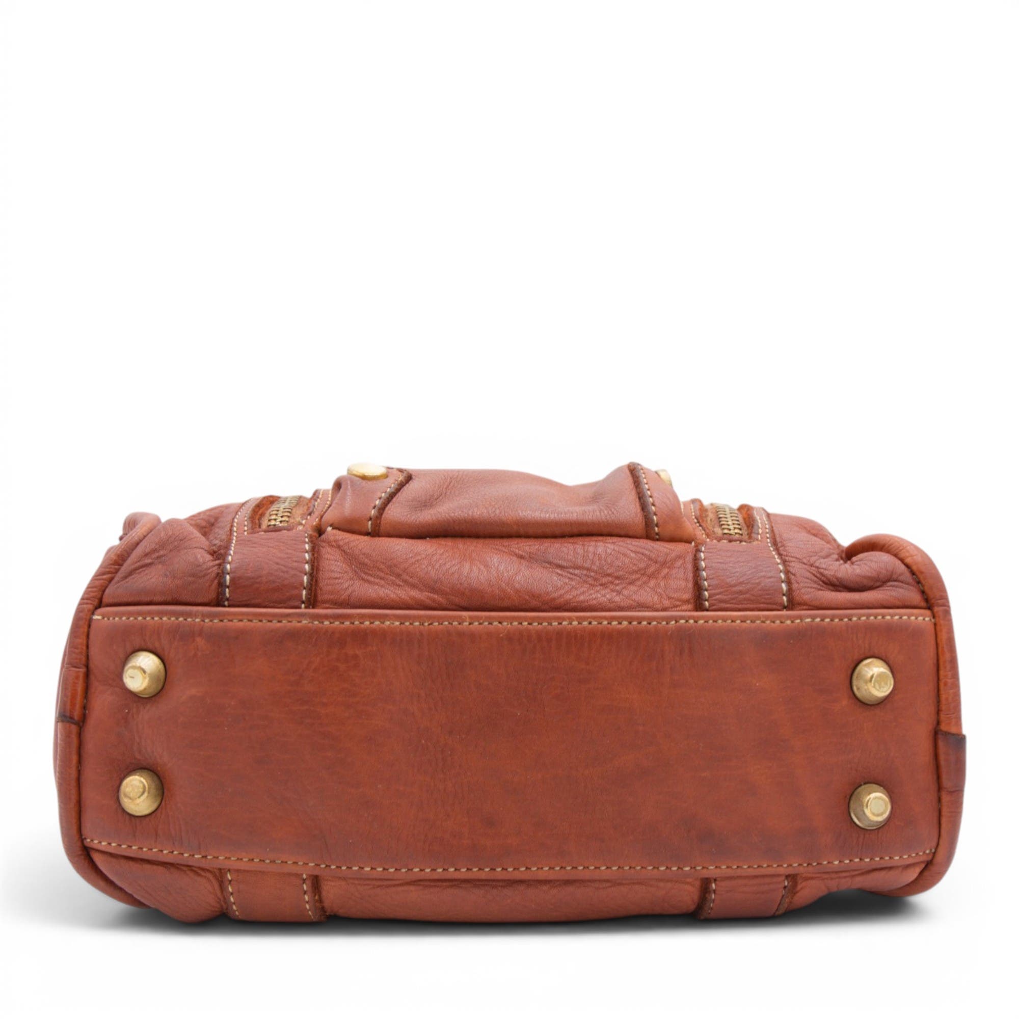 Small Pocket Satchel, Alternate, color, Cognac