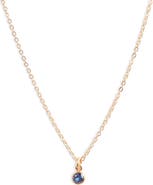 Set & Stones Birthstone Charm Pendant Necklace