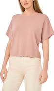 Halogen® Short Sleeve Crop Sweater