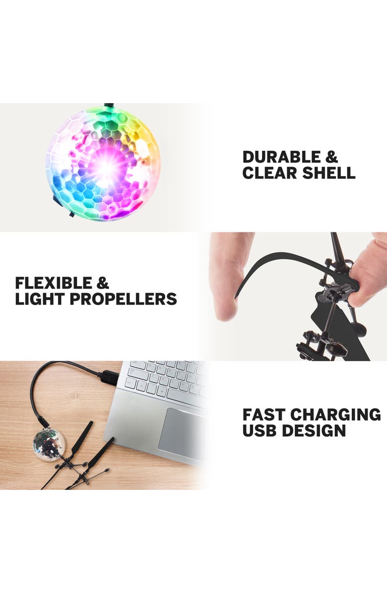 Force1 Orbiter Flying Orb Ball Hand Operated Drones - 2 Pcs, Alternate, color, Black