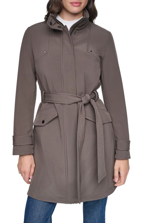 Tinsley Belted Softshell Trench Coat