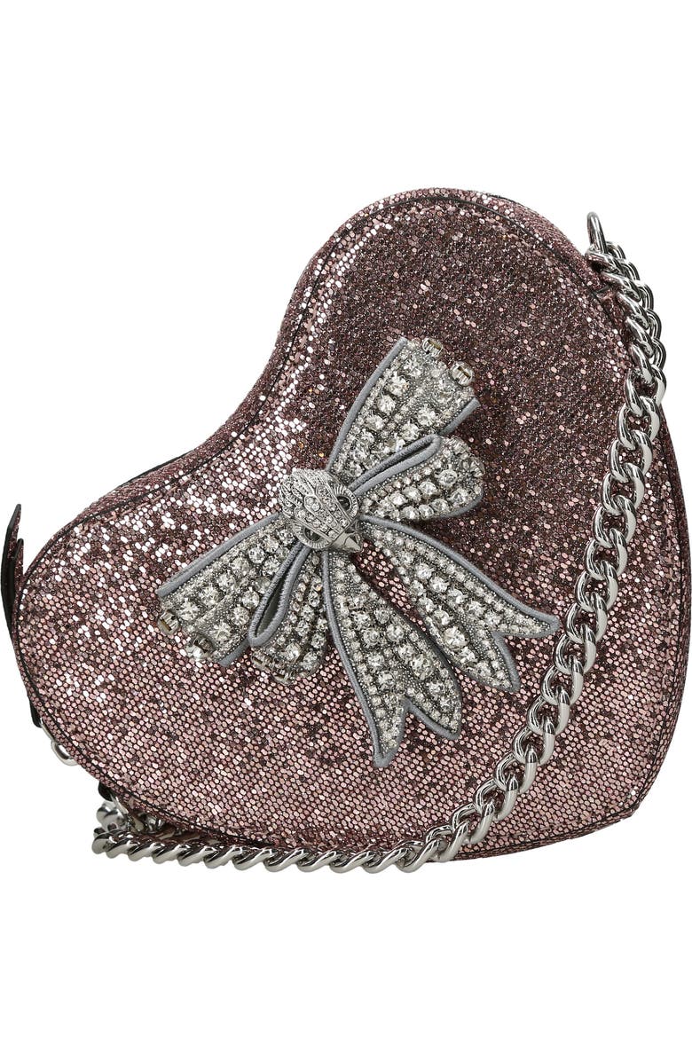 Kurt Geiger London Kensington Bow Heart Crossbody Bag, Main, color,