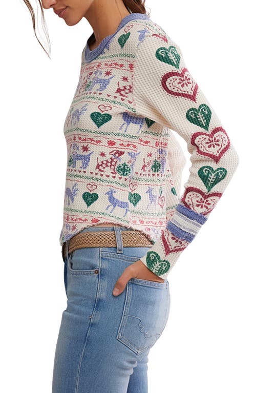 Free People Blissful Layering Long Sleeve T-shirt In White