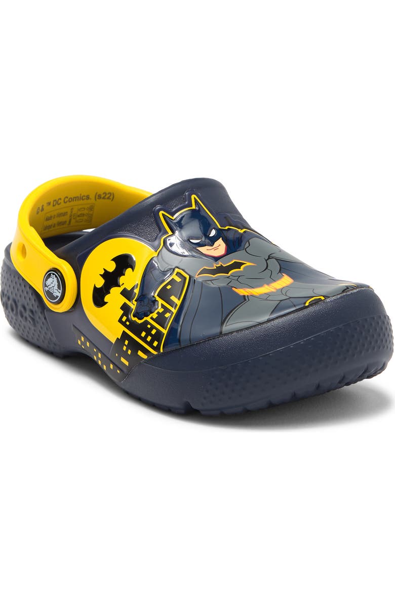 CROCS Kids' Batman Patch Classic Clog, Main, color,