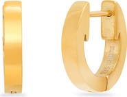 STEELTIME 18k Gold Plated Square Hoop Earrings