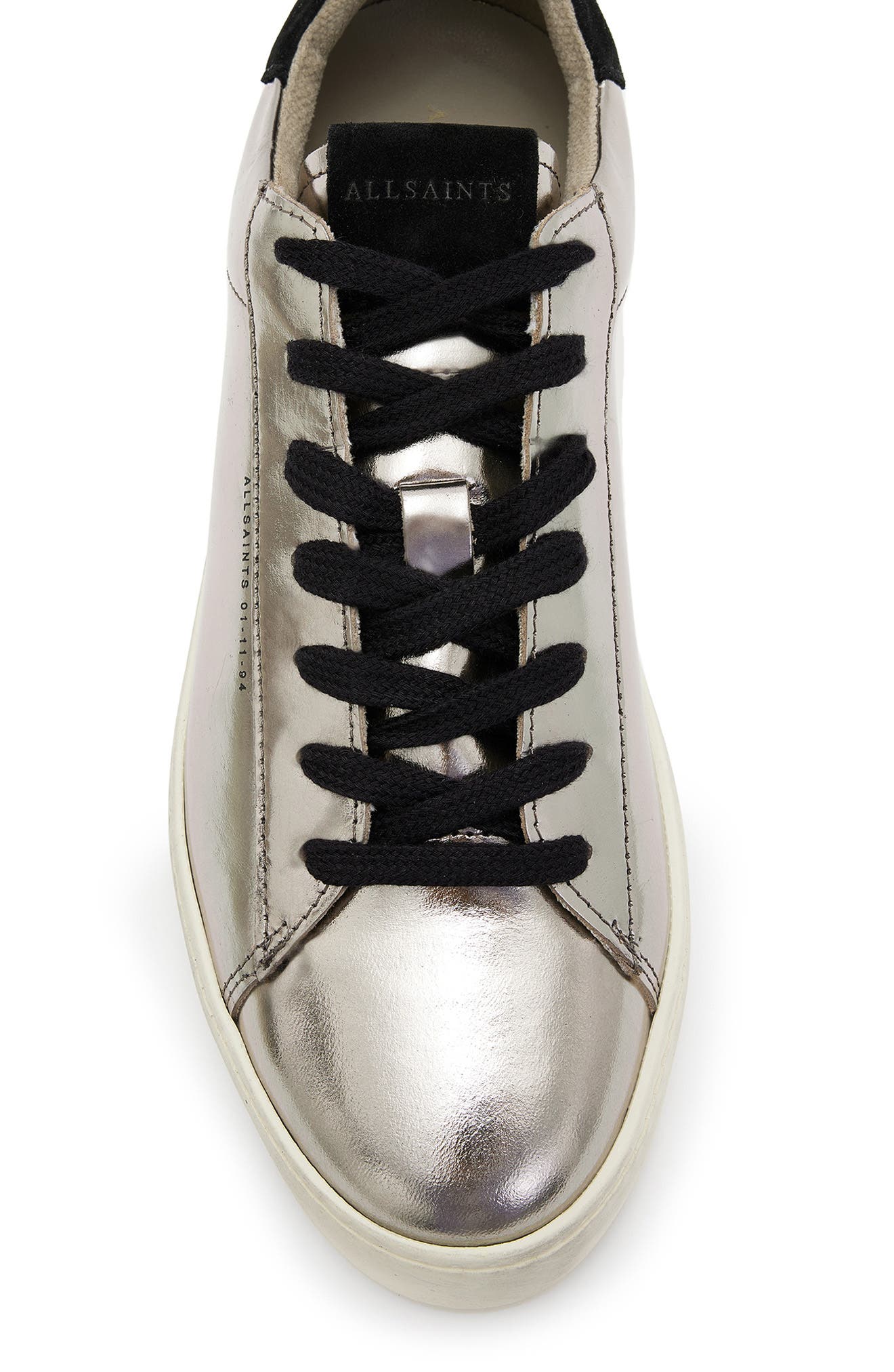 Shana Metallic Sneaker, Alternate, color, SILVER