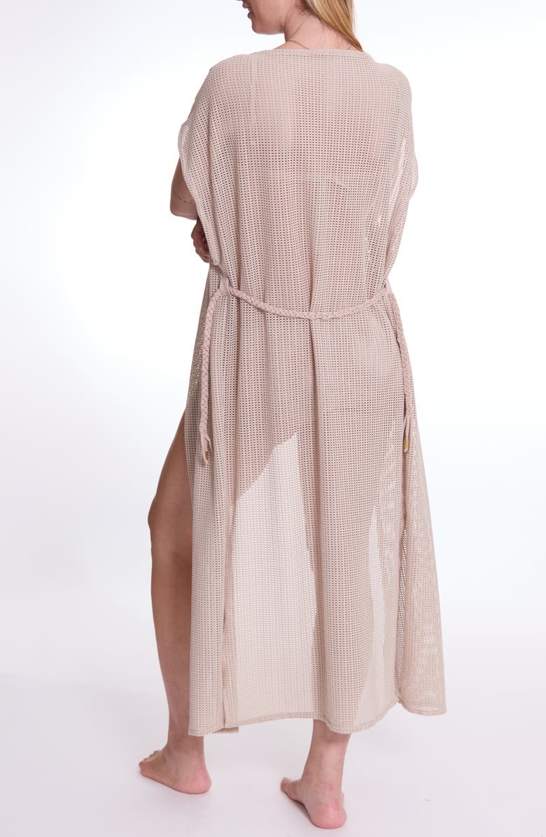 Cache Coeur Milos maternity beachwear caftan, Alternate, color, Beige