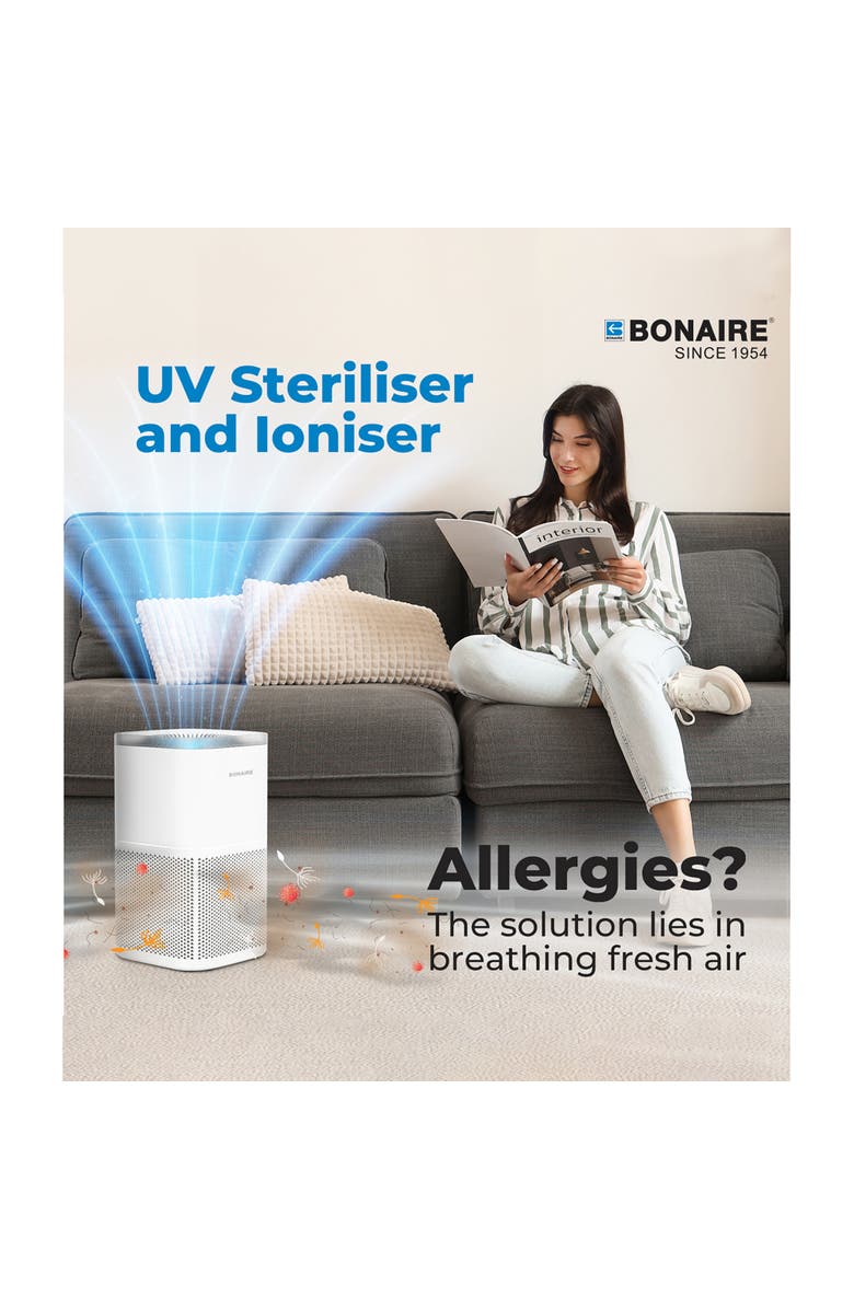 Bonaire A4S Air Purifier, White, Alternate, color, White