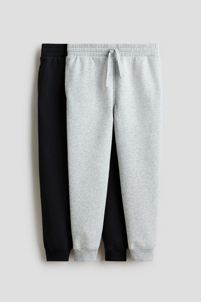 2-pack Sweatshirt Joggers, Main, color, Black/light gray
