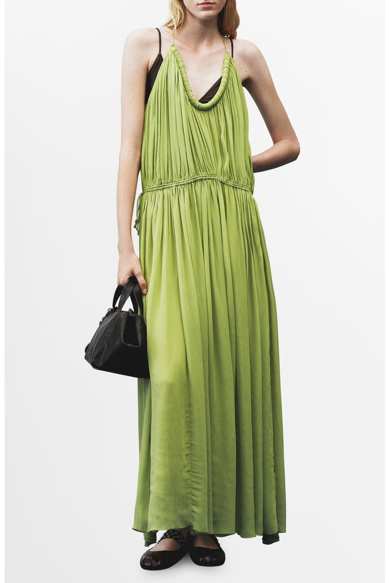 Ocean Halter Maxi Dress, Main, color, GREEN
