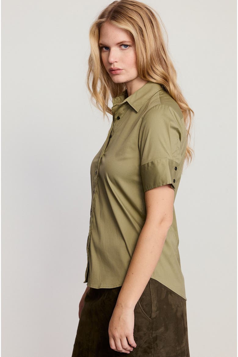 The Short Sleeve Shirt, Alternate, color, Olive