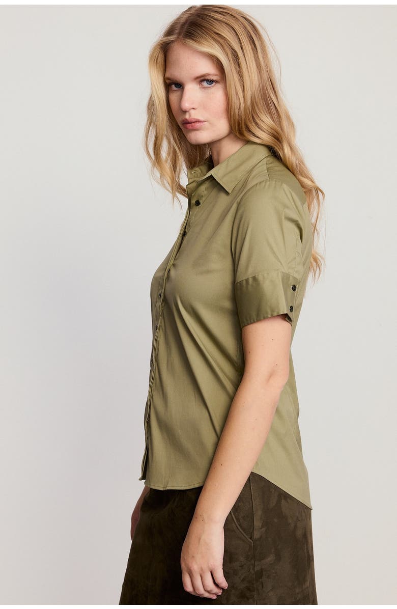 The Shirt by Rochelle Behrens The Short Sleeve Shirt, Alternate, color, Olive