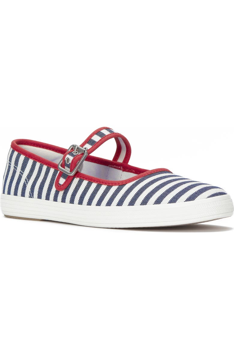 Keds<sup>®</sup> Maisie Mary Jane Sneaker, Main, color, White/ Navy
