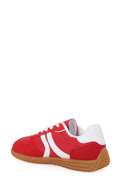 Berness Curve Stripe Sneaker In Red