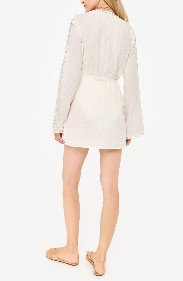 CAMI NYC Amalfi Lace Inset Cover-Up Jacket, Alternate, color,