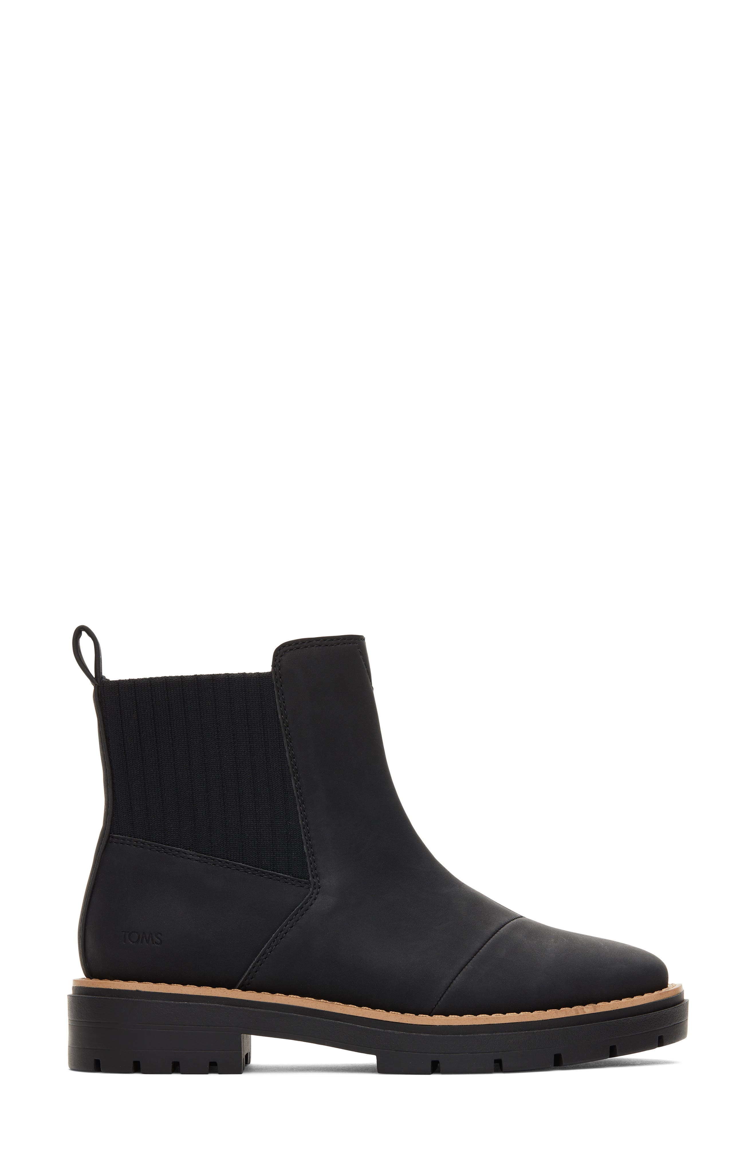 TOMS Cort Chelsea Boot, Alternate, color, Black