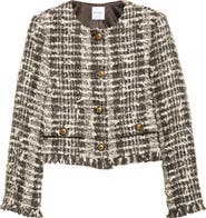 ST. JOHN Eyelash Tweed Jacket