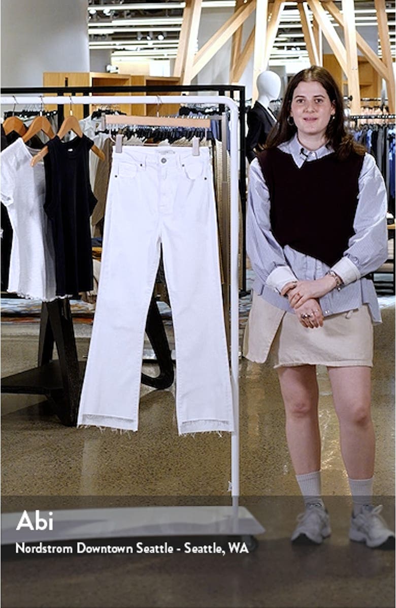 Raw Step Hem Wide Leg Jeans, sales video thumbnail