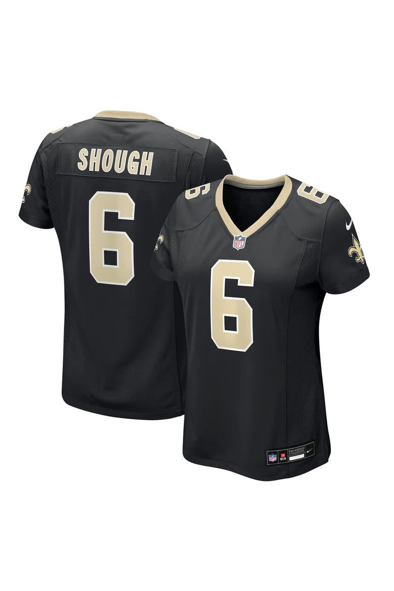 Women's Nike Tyler Shough Black New Orleans Saints Game Jersey, Main, color, Black