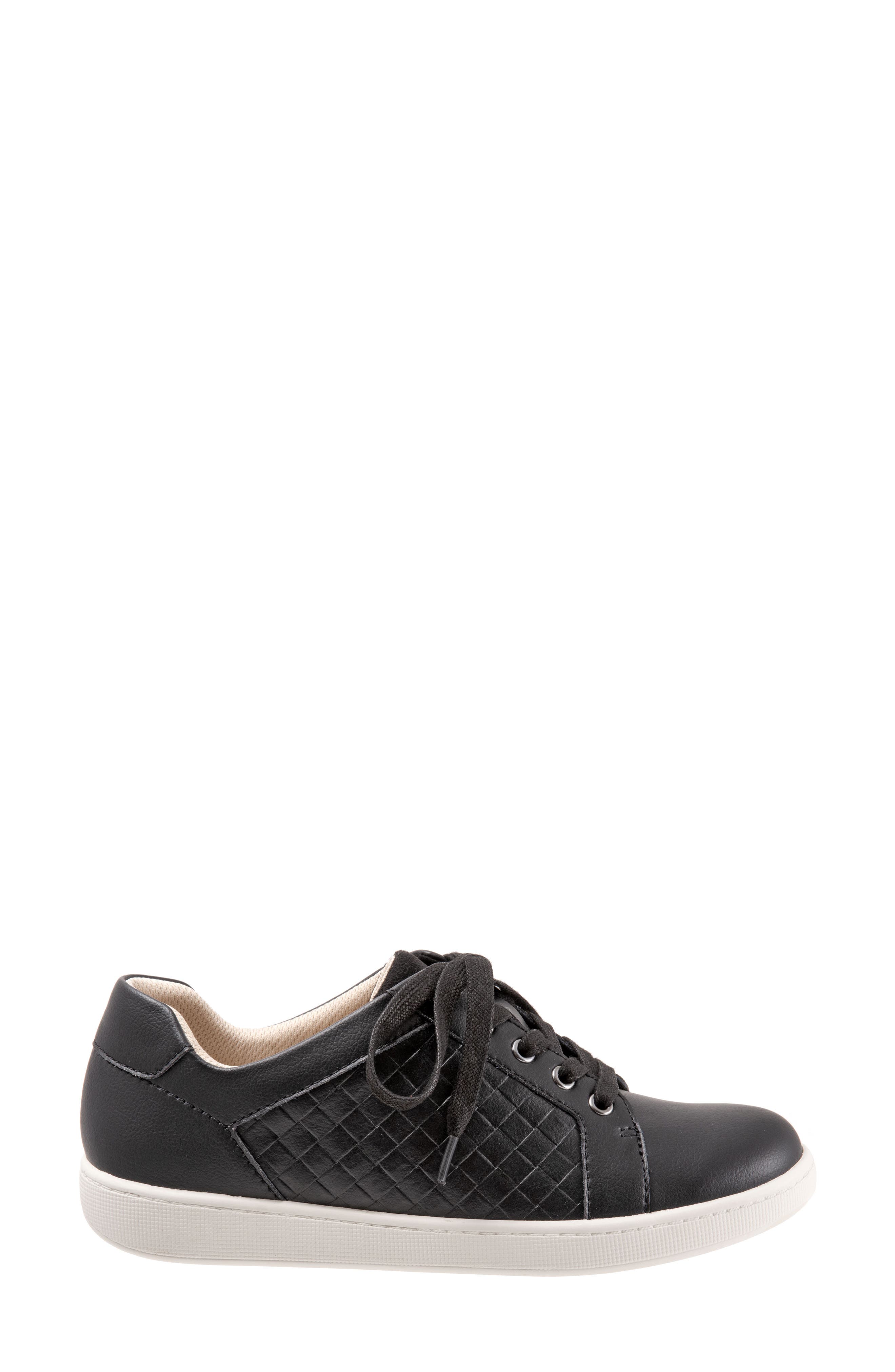 Adore Sneaker, Alternate, color, BLACK QUILTED