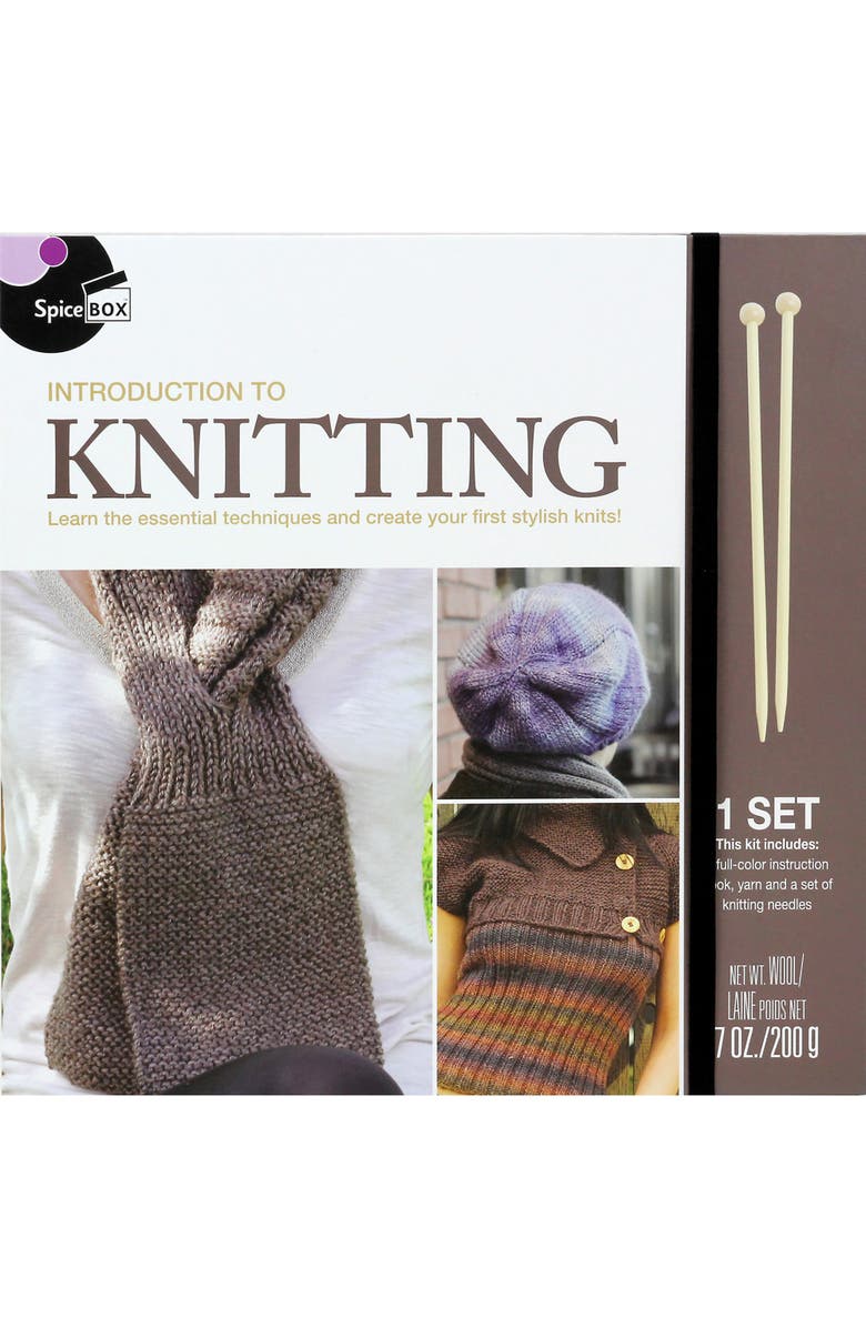 Introduction To Knitting Kit, Alternate, color, Multicolored