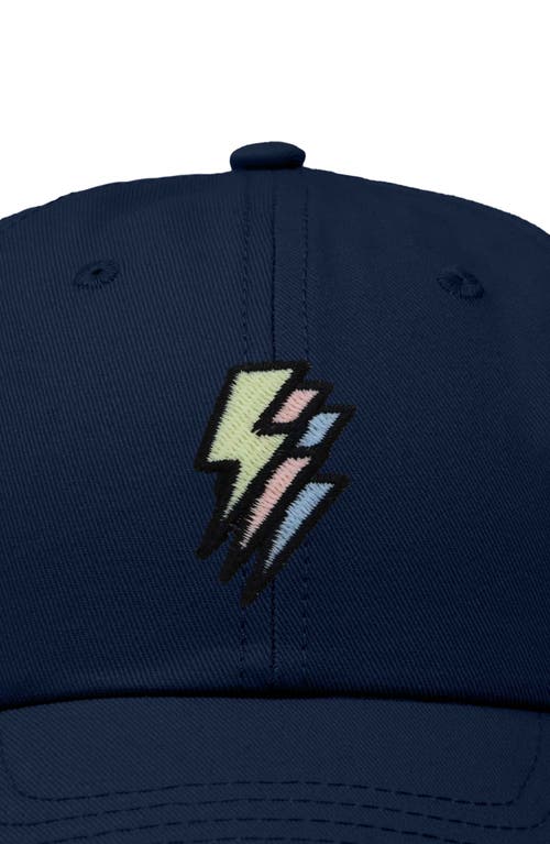 Dalix Lightning Cap In Navy Blue