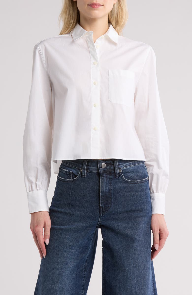 rag & bone Max Long Sleeve Crop Button-Up Shirt, Main, color,