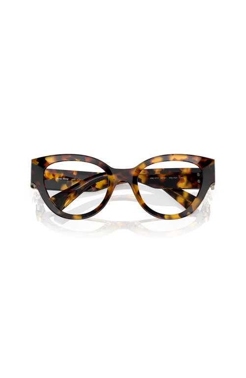 Miu Miu 52mm Phantos Optical Glasses In Brown