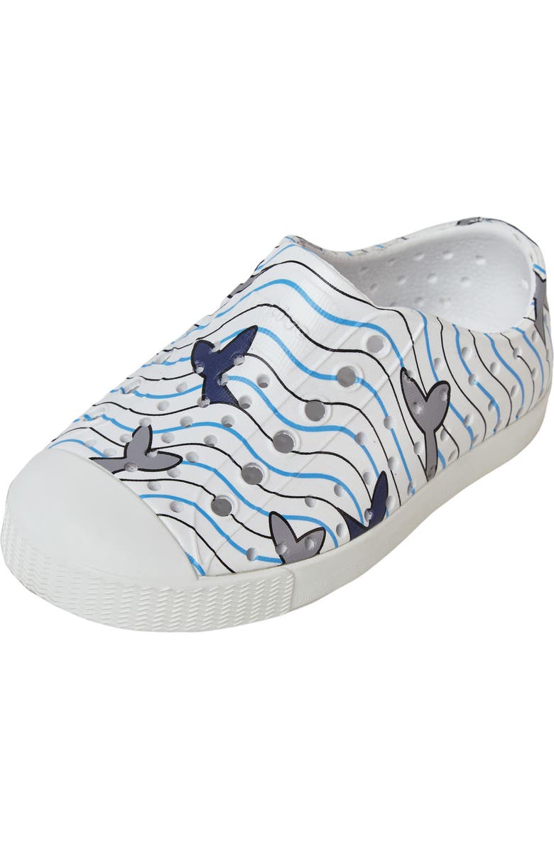 Native Shoes Jefferson Water Friendly Perforated Slip-On, Main, color, Shell White/ Tail
