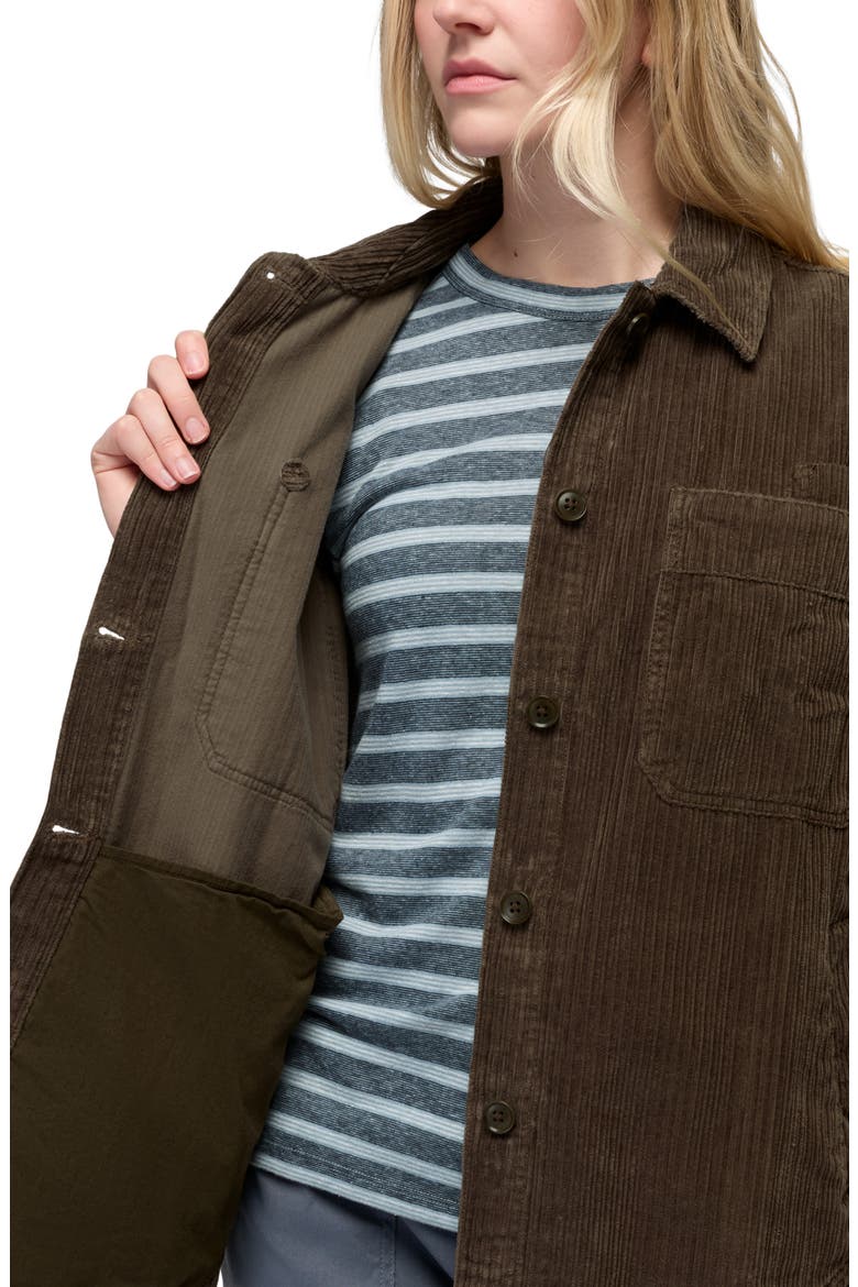 Annies Canyon Corduroy Shacket, Alternate, color, DARK ROAST