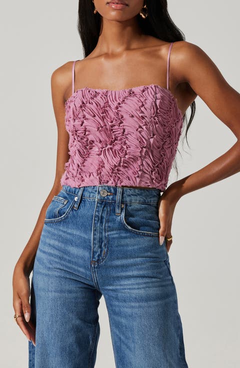 Kalinda Textured Crop Camisole