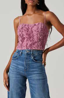 ASTR the Label Kalinda Textured Crop Camisole