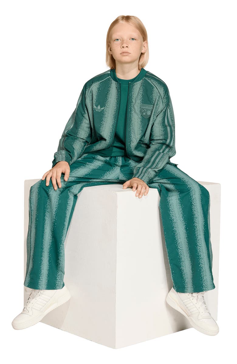 adidas Originals Kids' Minecraft 3-Stripes Track Pants, Alternate, color, Collegiate Green/ Tech Emerald