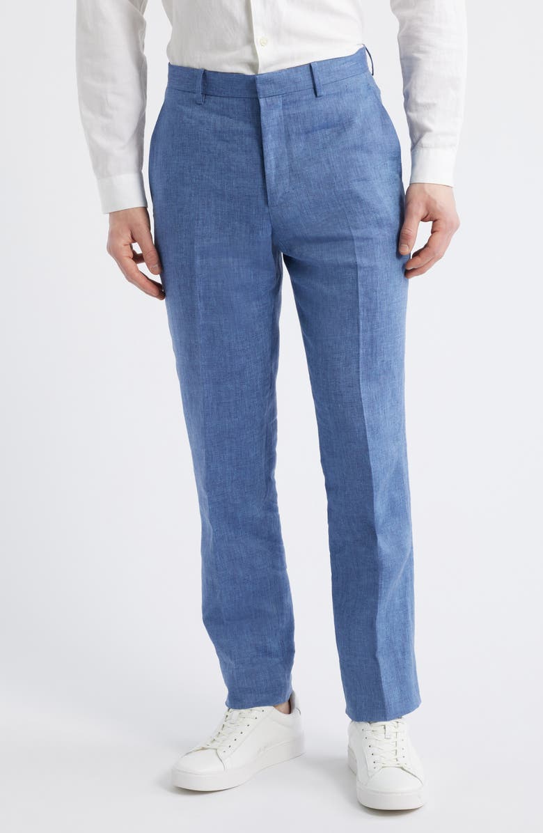 Theory Mayer Linen Dress Pants, Main, color, 