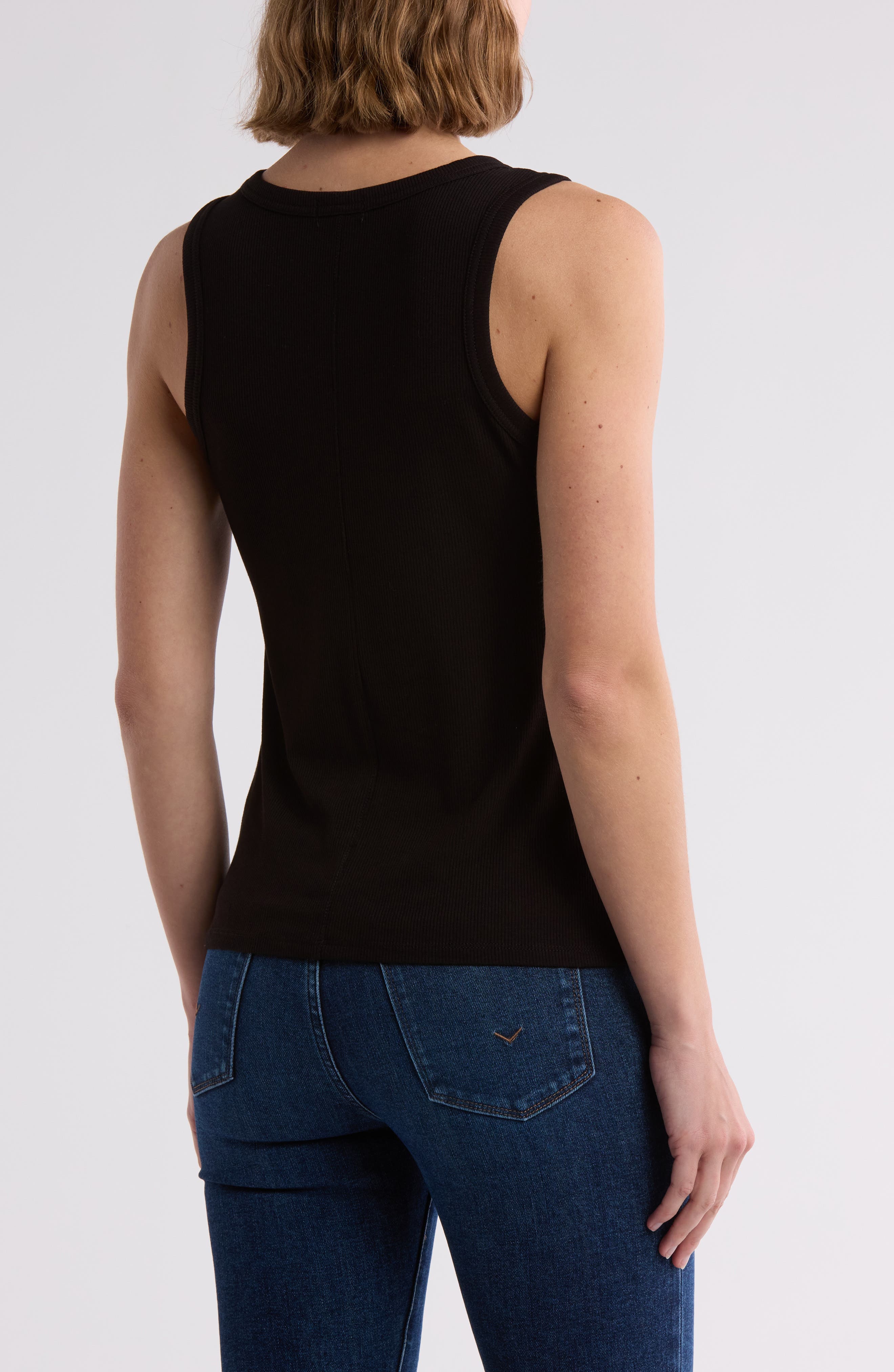 Fitted Ribbed Tank Top - image 4