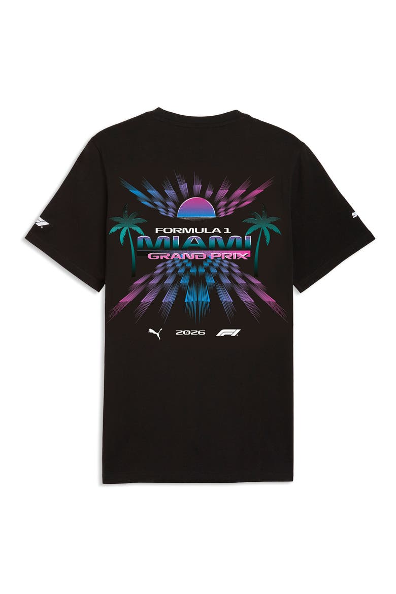 Formula 1® Miami Graphic T-Shirt, Alternate, color, PUMA BLACK