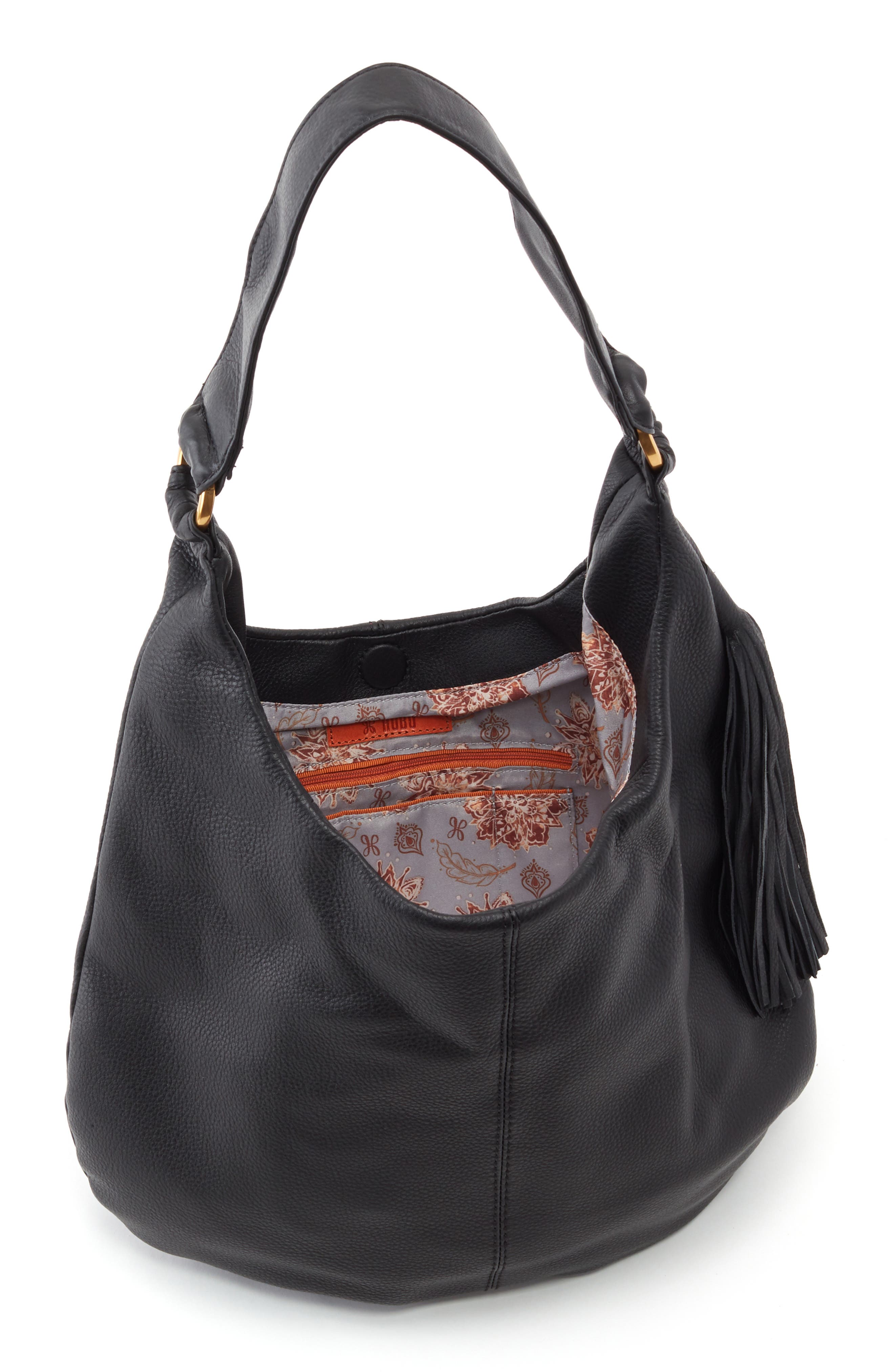 HOBO Gardner Leather Shoulder Bag, Alternate, color, 