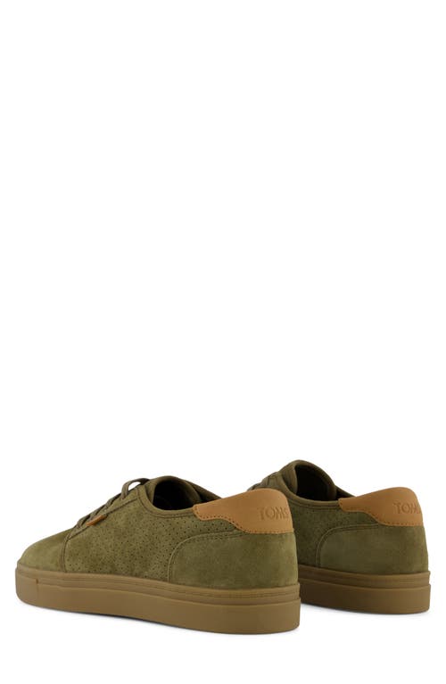 Toms Carlo 2.0 Perforated Sneaker In Green