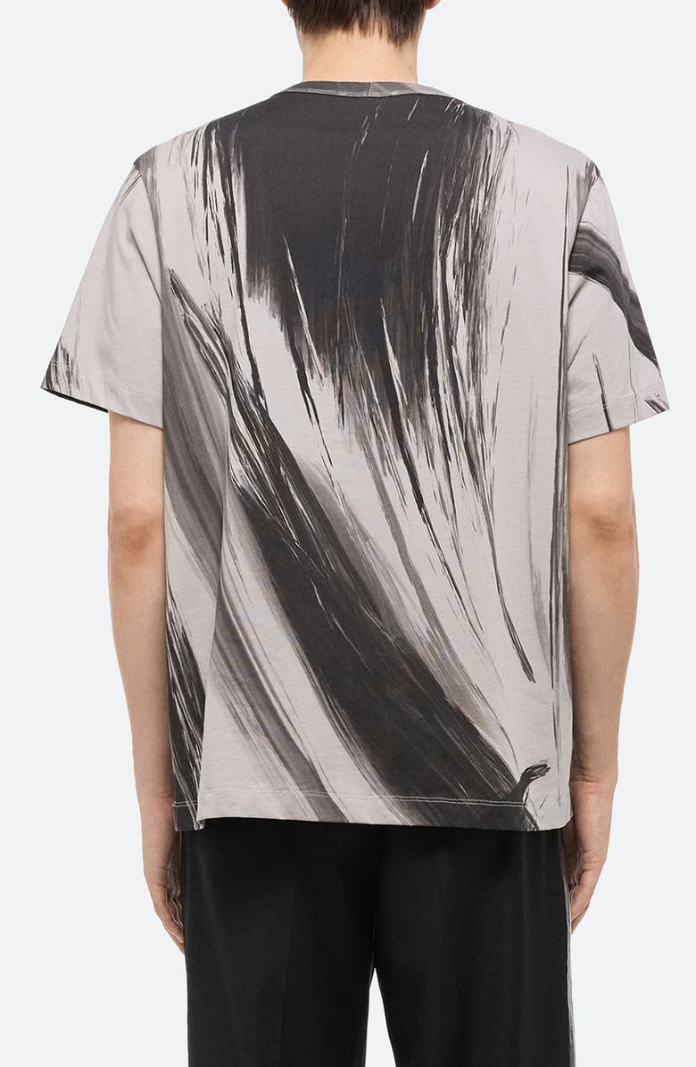 Helmut Lang Feather Brushstroke Print T-Shirt, Alternate, color,