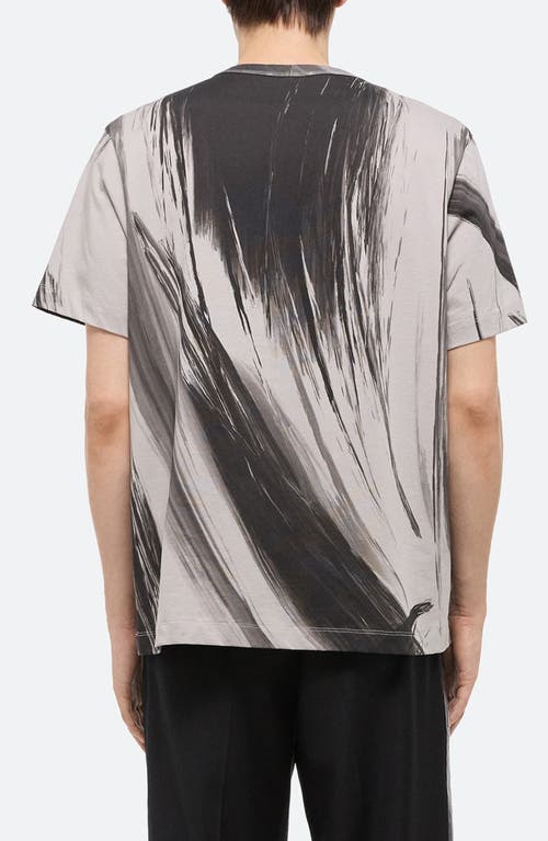 Helmut Lang Feather Tee In Grey - B00