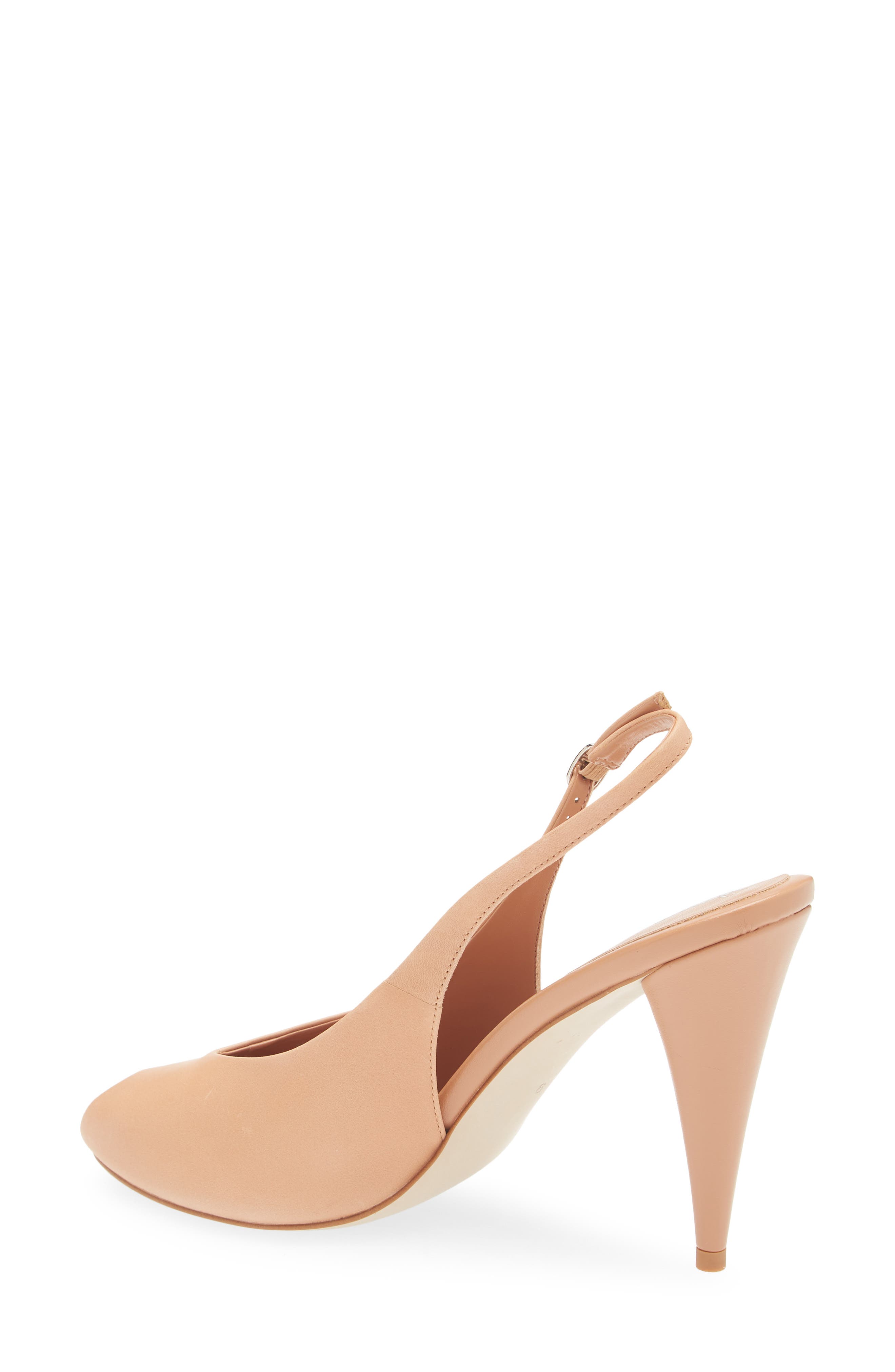 Jeffrey Campbell Snoah Slingback Peep Toe Pump, Alternate, color, Tan
