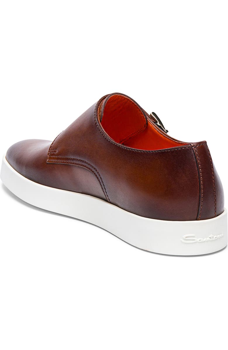 Santoni Bankable Sneaker, Alternate, color, Brown